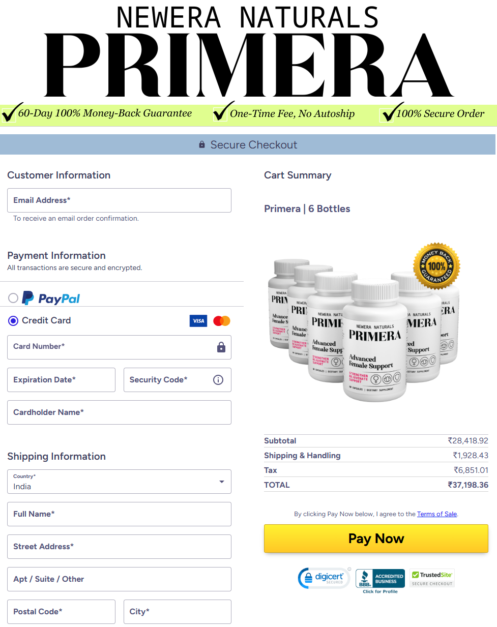 Primera checkout